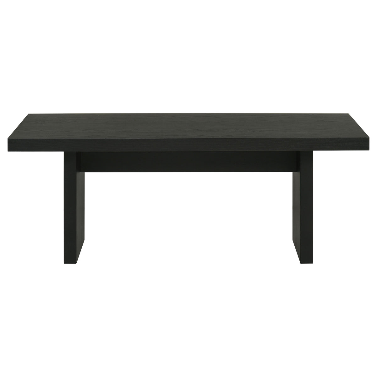 Decker 47-Inch Rectangular Cocktail Coffee Table Black