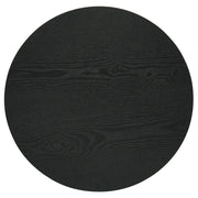 Hamlyn Round Fluted Occasional Side End Table Black