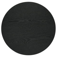 Hamlyn 2-piece Round Fluted Coffee and End Table Set Black