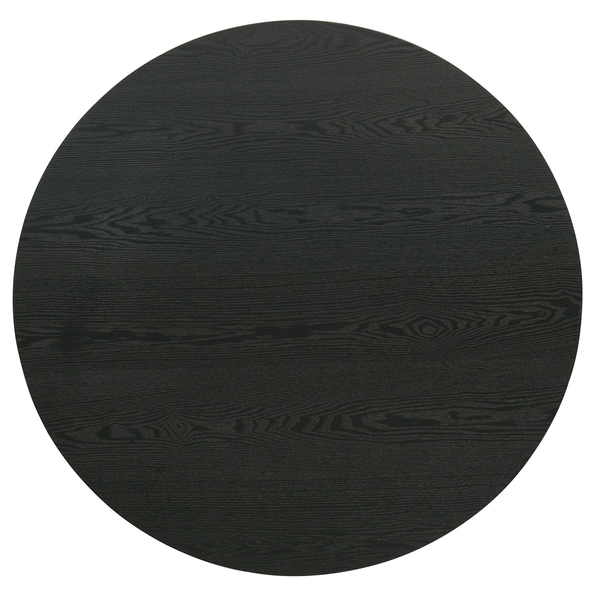 Hamlyn Round Fluted Occasional Cocktail Coffee Table Black