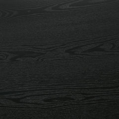 Hamlyn Round Fluted Occasional Cocktail Coffee Table Black