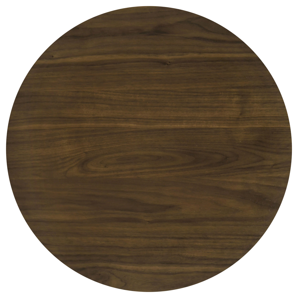 Hamlyn Round Fluted Occasional Side End Table Walnut