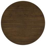 Hamlyn Round Fluted Occasional Cocktail Coffee Table Walnut