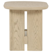 Kailani Coastal Coffee and End Table Set Beige Oak