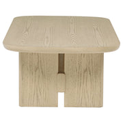 Kailani Coastal Rectangular Cocktail Coffee Table Beige Oak
