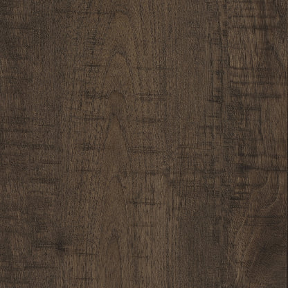 Aragon Round Panel Base Coffee Table Dark Rustic Mango