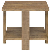 Dawn  Round Coffee and End Table Set Mango Brown