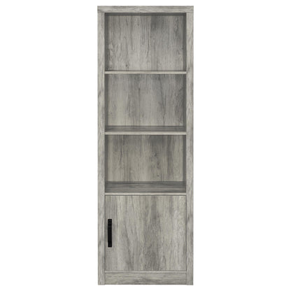 Burke 3-shelf Engineered Wood Media Tower Grey Driftwood
