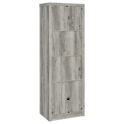 Burke 3-shelf Engineered Wood Media Tower Grey Driftwood