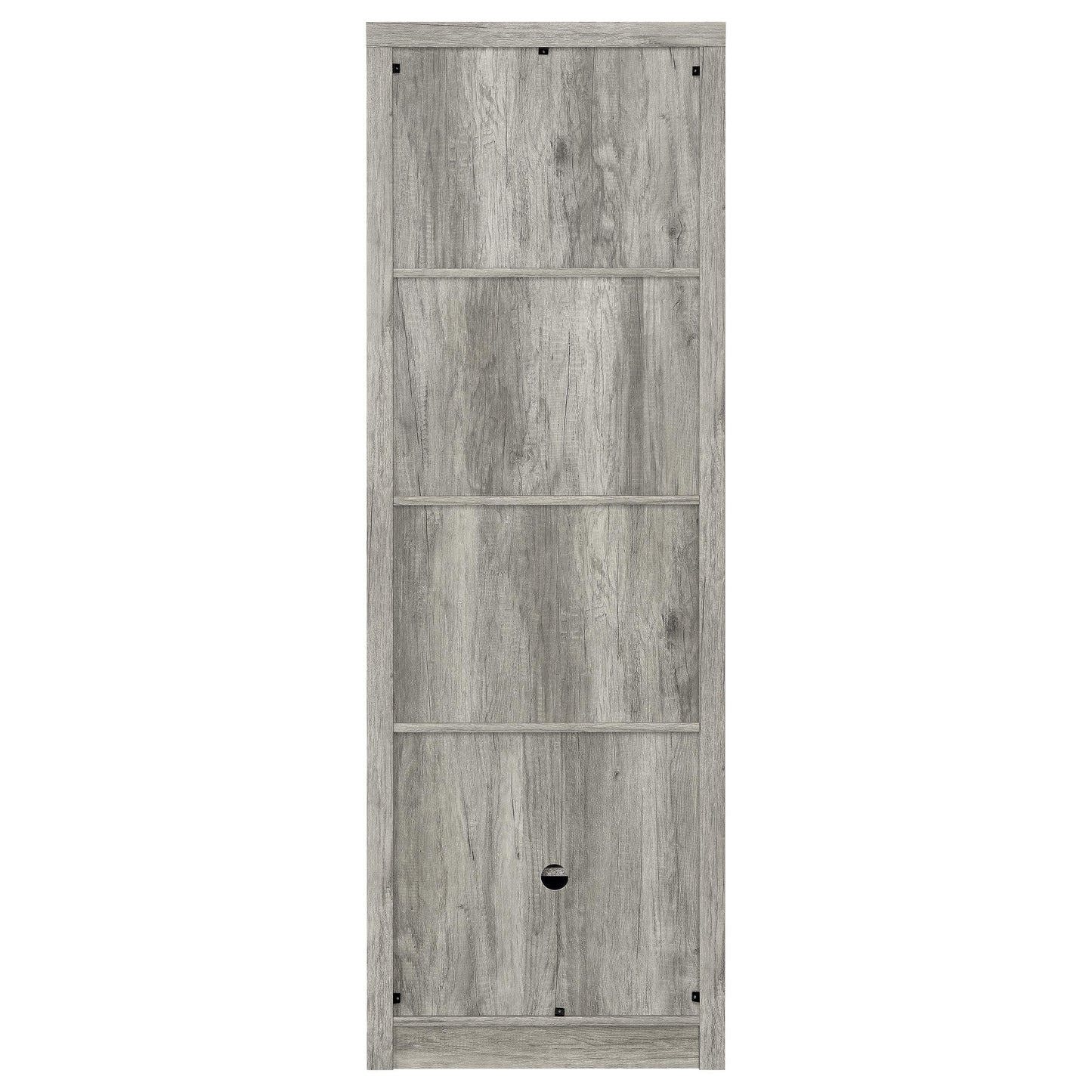 Burke 3-shelf Engineered Wood Media Tower Grey Driftwood