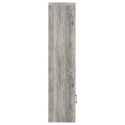 Torre multimedia Burke de 3 estantes de madera de ingeniería, color gris Driftwood