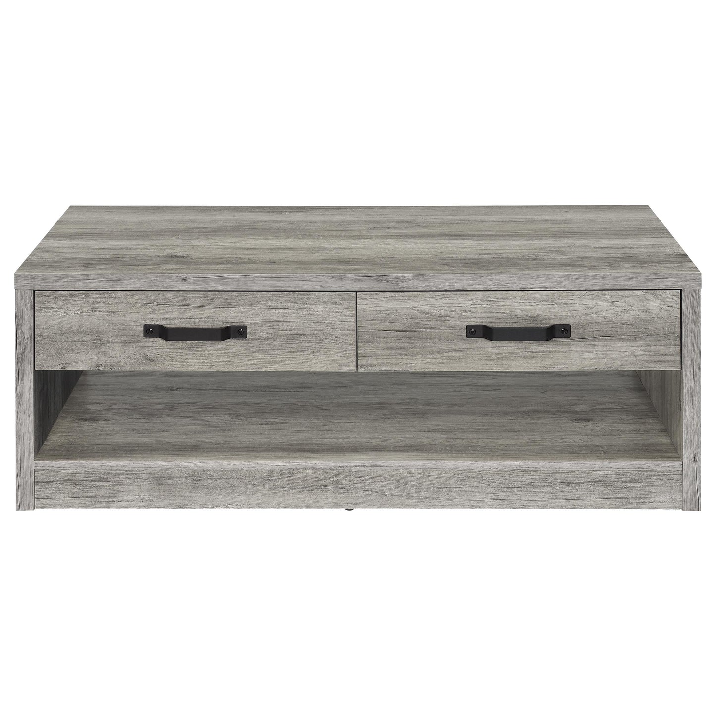 Felix 2-drawer Engineered Wood Coffee Table Grey Driftwood