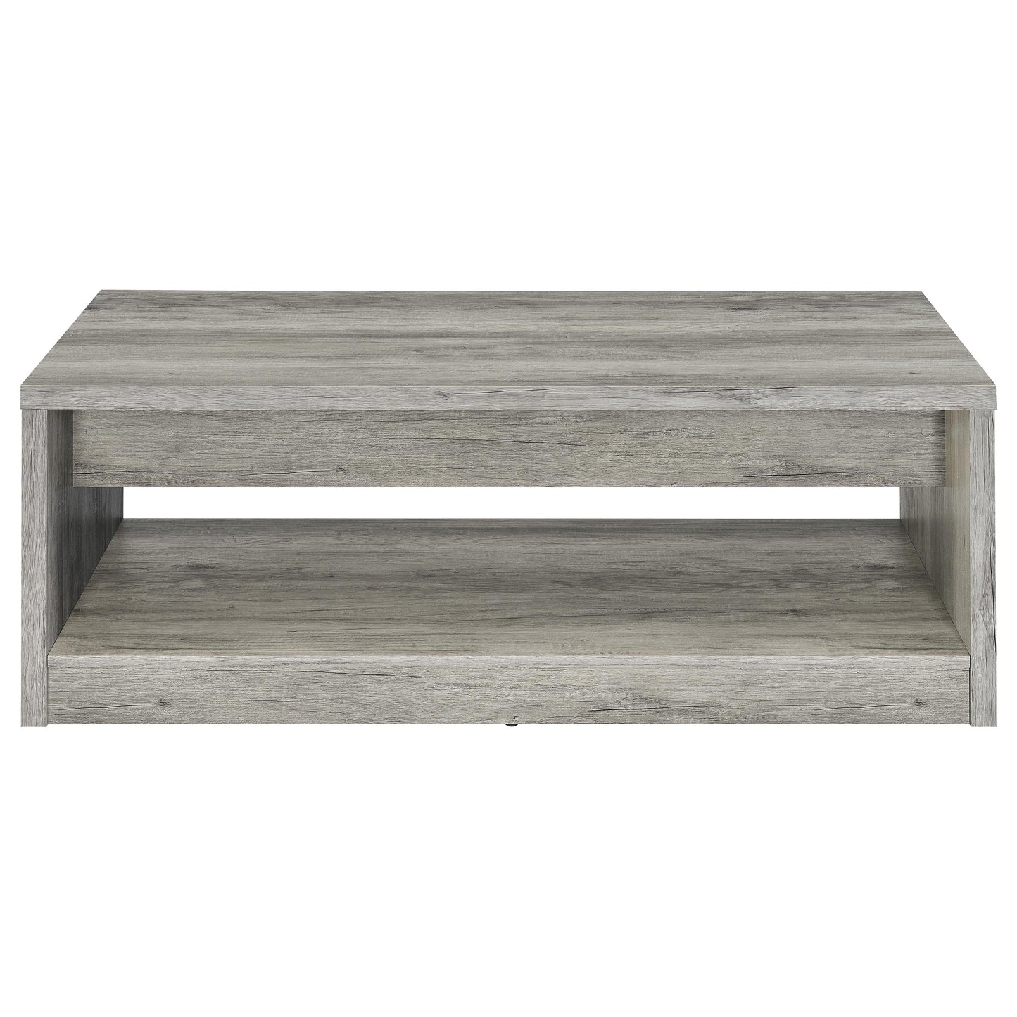 Felix 2-drawer Engineered Wood Coffee Table Grey Driftwood