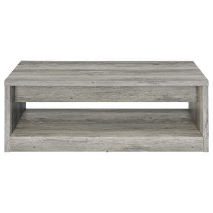 Felix 2-drawer Engineered Wood Coffee Table Grey Driftwood