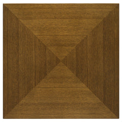 Mesa auxiliar de madera cuadrada Westerly en color nogal marrón