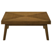 Westerly Square Wood Coffee Table Walnut Brown