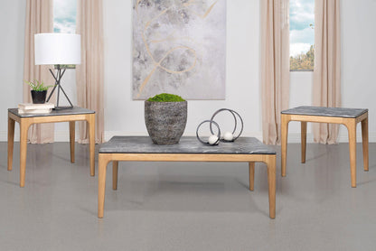 Juego de mesa de centro y auxiliar Polaris SmartTop gris