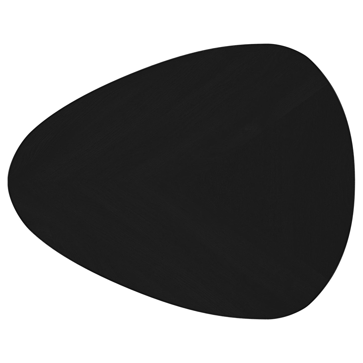 Odessa Triangular Coffee and End Table Set Black