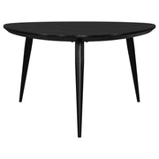 Juego de mesa de centro y auxiliar triangular Odessa en color negro