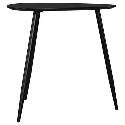 Odessa Triangular Coffee and End Table Set Black