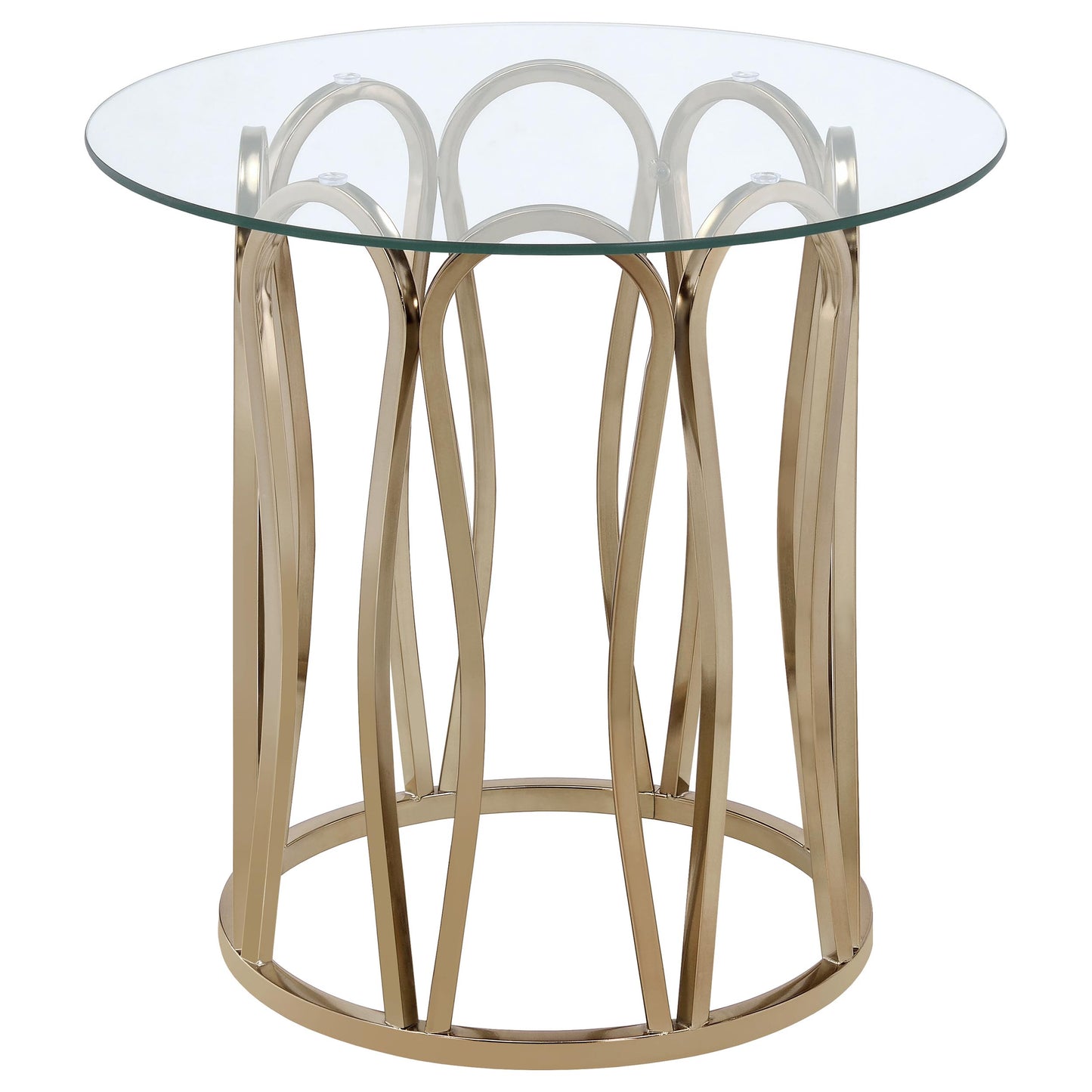 Merced 2-piece Rectangular Coffee and End Table Set Nickel