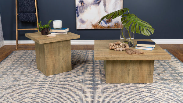 Devar Square Coffee and End Table Set Mango