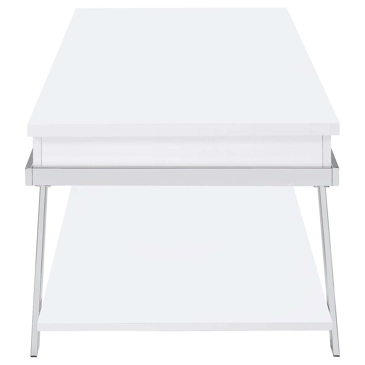 Marcia Rectangular Lift Top Coffee Table White High Gloss