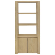 Laurelton 3-shelf Media Tower Tall Pier Cabinet Light Oak
