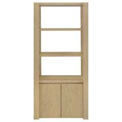 Laurelton 3-shelf Media Tower Tall Pier Cabinet Light Oak