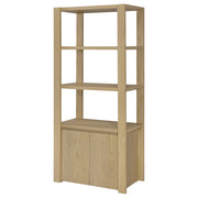 Laurelton 3-shelf Media Tower Tall Pier Cabinet Light Oak