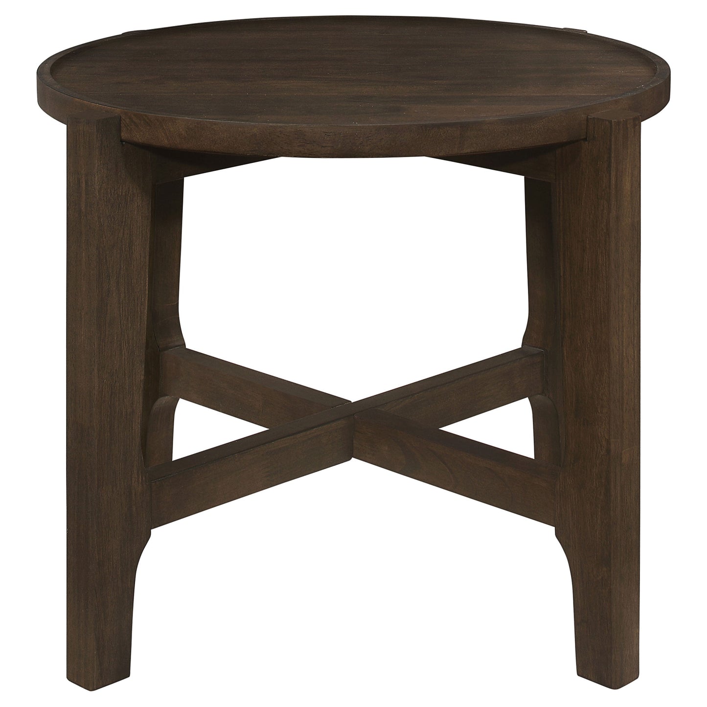 Cota Solid Wood Coffee and End Table Set Dark Brown