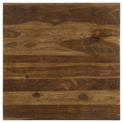 Mesa de centro cuadrada de madera maciza Odilia color castaño rojizo