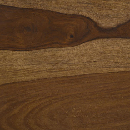 Mesa de centro cuadrada de madera maciza Odilia color castaño rojizo