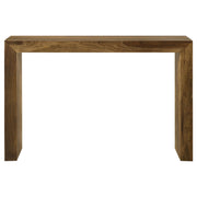 Consola de entrada rectangular de madera maciza Odilia color castaño rojizo