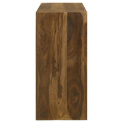Consola de entrada rectangular de madera maciza Odilia color castaño rojizo