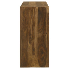 Consola de entrada rectangular de madera maciza Odilia color castaño rojizo