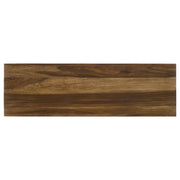 Consola de entrada rectangular de madera maciza Odilia color castaño rojizo