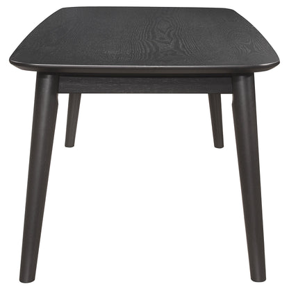 Juego de mesa de centro rectangular Radley en color negro