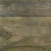 Mesa auxiliar cuadrada de madera maciza Andando color marrón mango