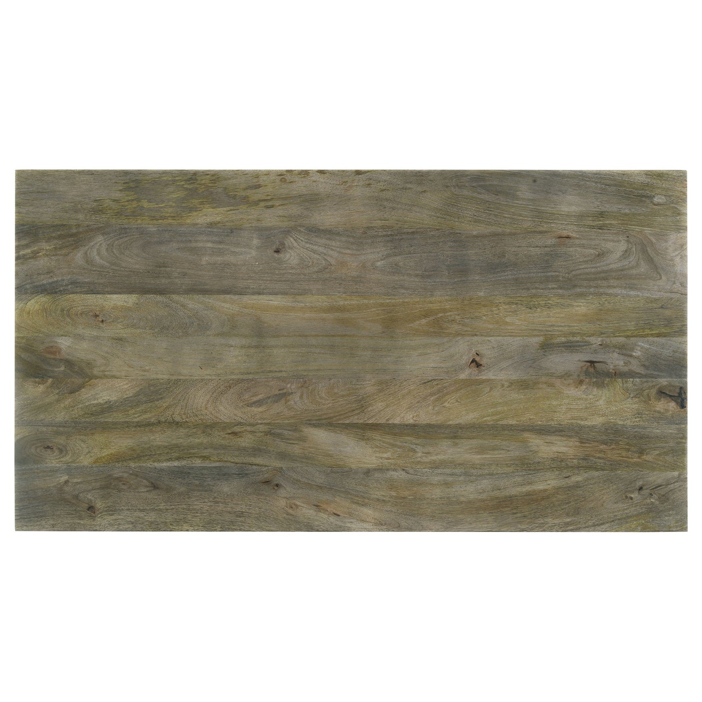 Mesa de centro rectangular de madera maciza Andando color marrón mango