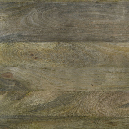 Mesa de centro rectangular de madera maciza Andando color marrón mango