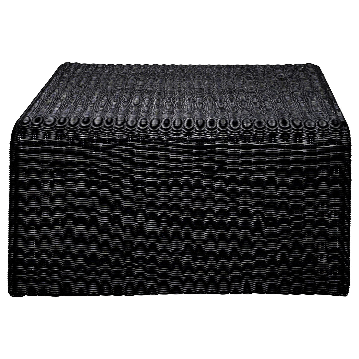 Cahya Rattan Coffee and End Table Set Black