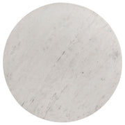 Juego de mesa de centro y auxiliar de mármol Astoria blanco
