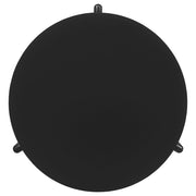 Juego de mesa de centro y auxiliar de madera maciza Cordova, color negro
