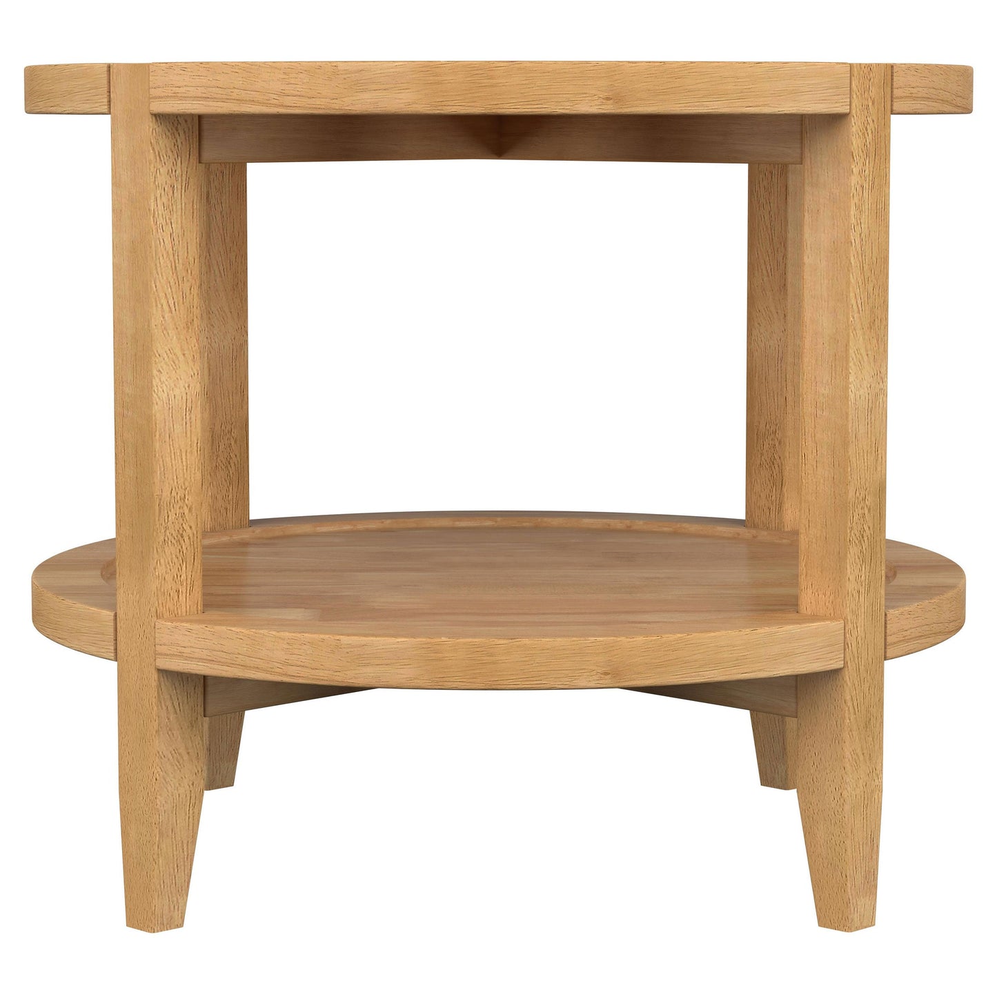Camillo Round Coffee and End Table Set Maple