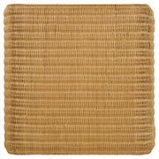 Mesa auxiliar cuadrada de ratán tejido Cahya, color natural