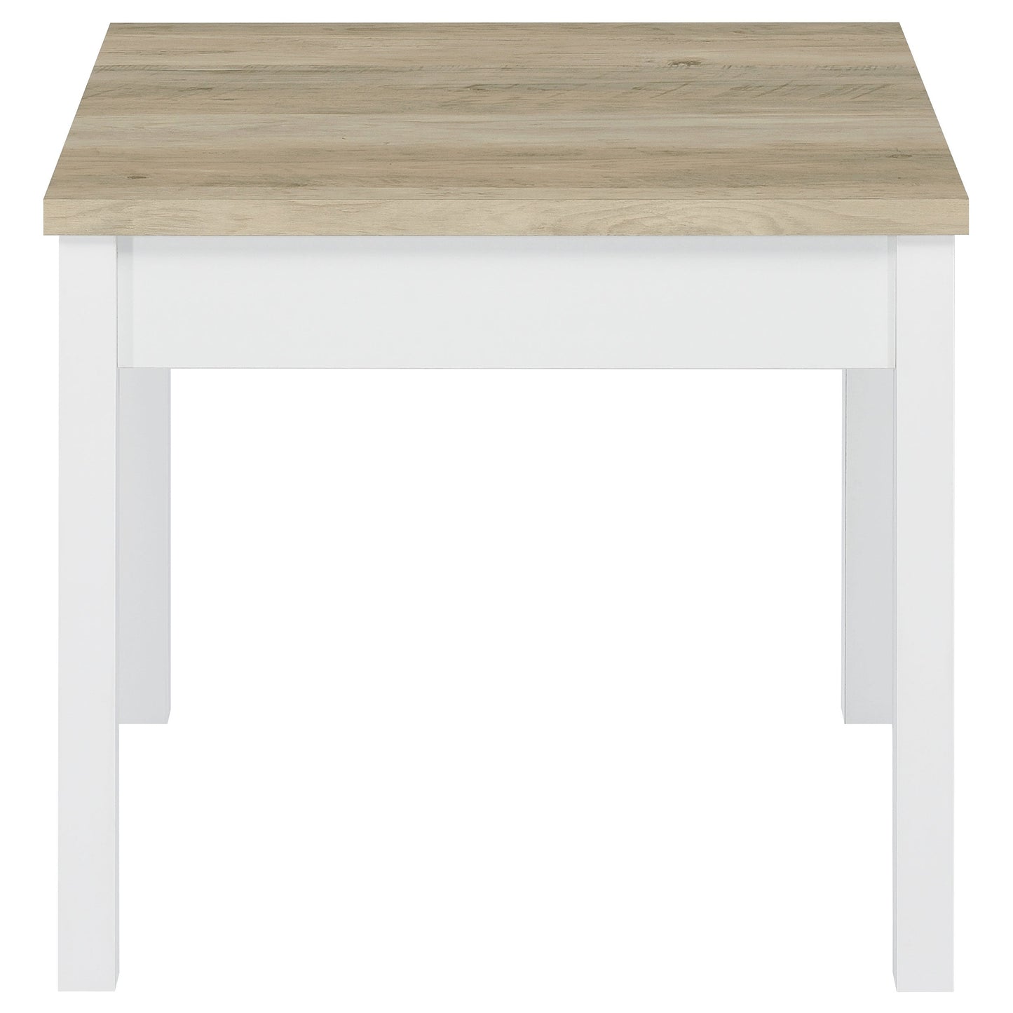 Stacie Coffee Table Set Distressed Pine and White