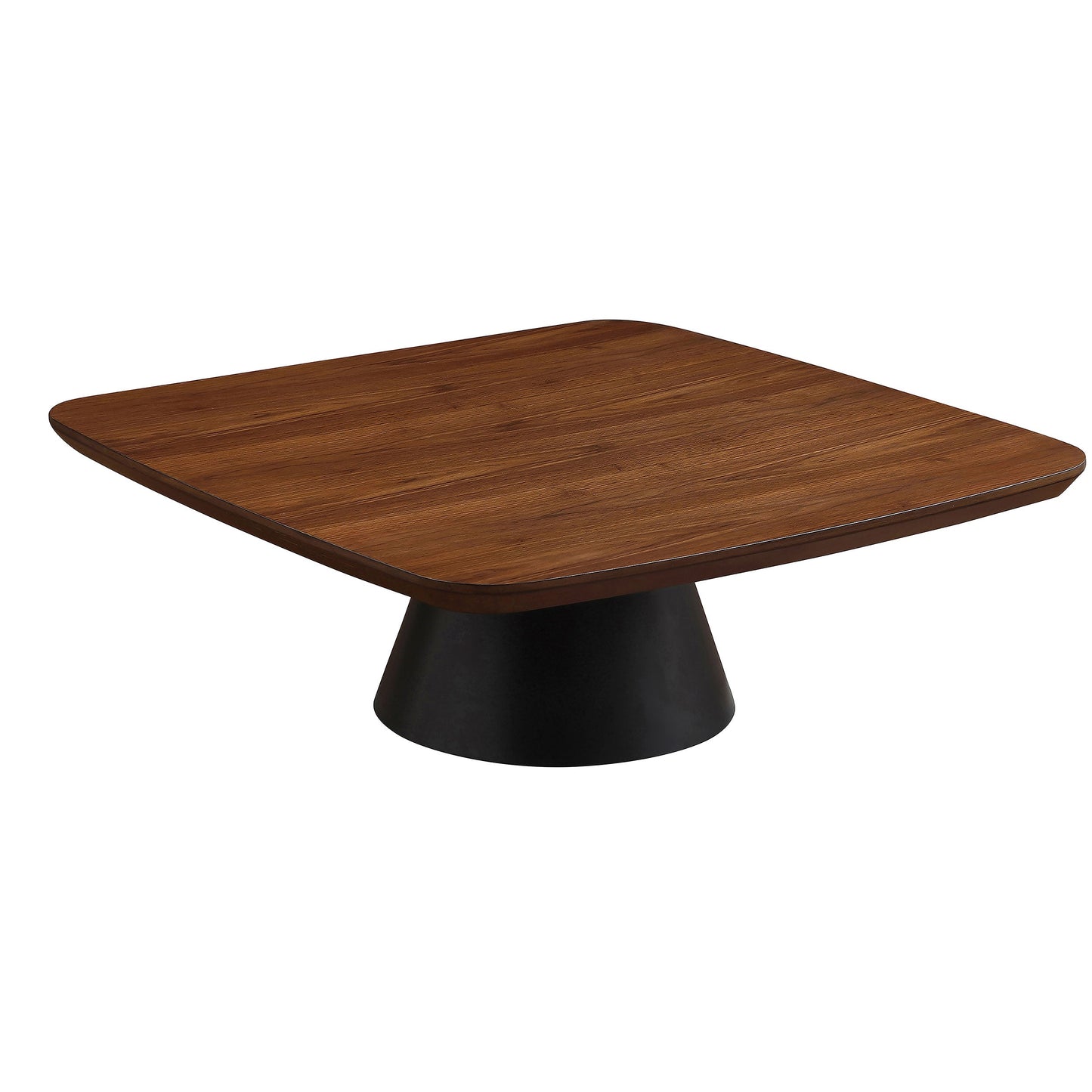 Eason Coffee Table Set Walnut and Black