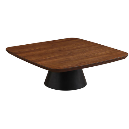 Eason Coffee Table Set Walnut and Black