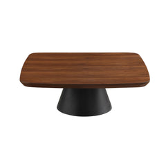 Juego de mesa de centro Eason en nogal y negro